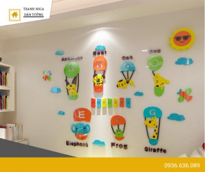 Trang trí lớp học mầm non 2019 độc, lạ và kích thích sự sáng tạo cho trẻ –  Tranh dán tường mica, tranh mica dán tường, tranh mica 3d